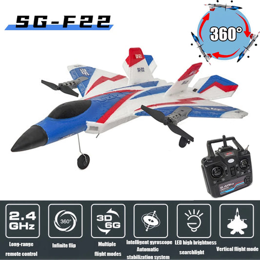 RC Plane F22 2.4G Radio Control 3D EPP Foam Stunt Glider Airplane