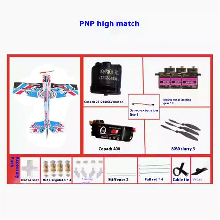 3D Mercury Fixed-Wing Aerobatic RC Airplane – DIY Remote Control Flying Plane Kit