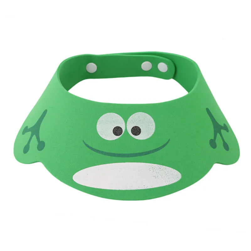 Adjustable Baby Shampoo Hat Cartoon Bath Visor with Ear & Eye Protection