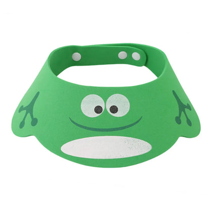 Adjustable Baby Shampoo Hat Cartoon Bath Visor with Ear & Eye Protection