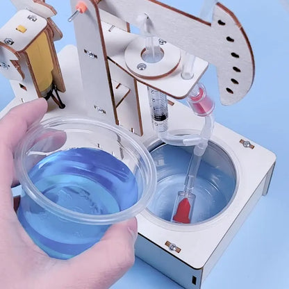 Kids STEM Toys DIY Pumping Unit, Assembling Model Kits, Water Pump Experiment Technology Puzzle Toy Gift