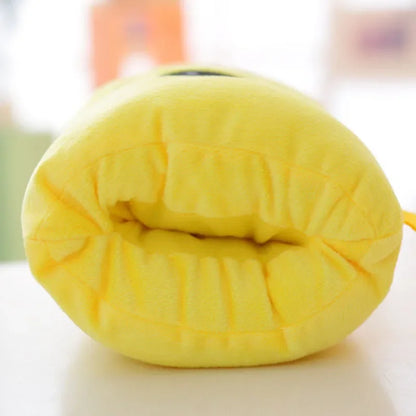 Children's Cartoon Plush Nap Pillow and Hand Warmer Gloves Plush Cushion Gift for Kids and Adults