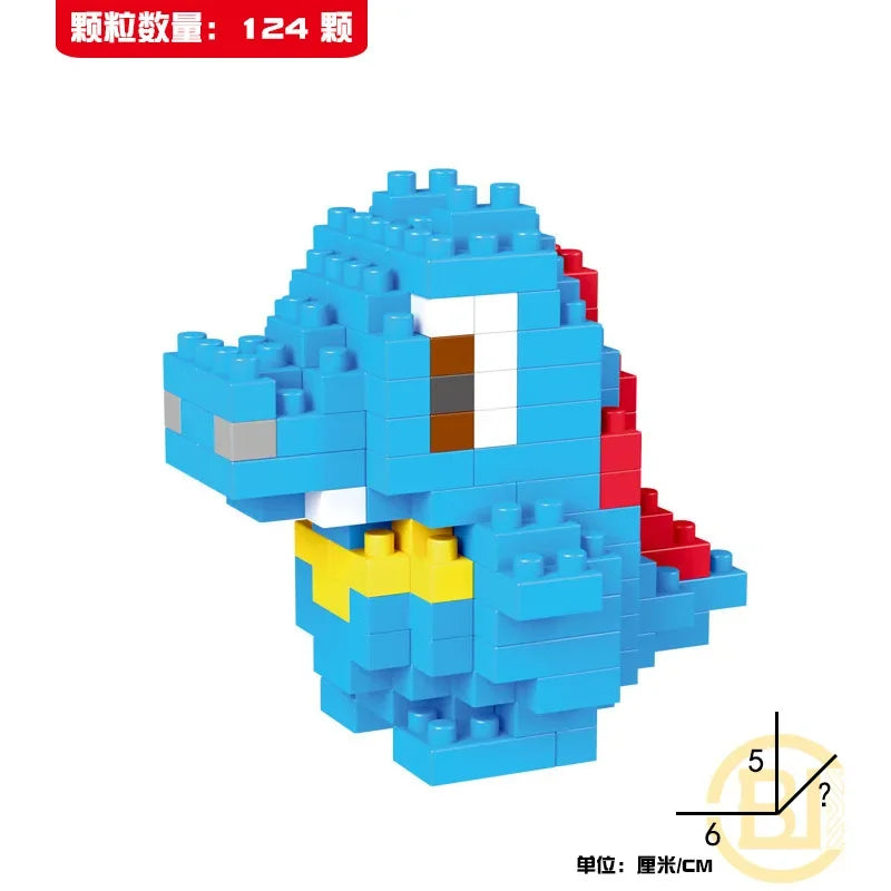 DIY Pokemon Mini Building Blocks – Pikachu, Charizard, Eevee, Mewtwo Anime Model Toys