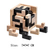 Wooden Lu Ban Brain Teaser 3D Puzzle – Educational Logic Game for Kids & Adults