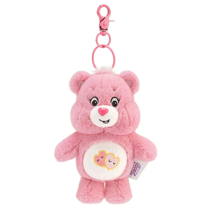 Sanrio Kawaii Care Bears Rainbow Bear Plush Keychain – Anime Bag Pendant with Sound for Kids