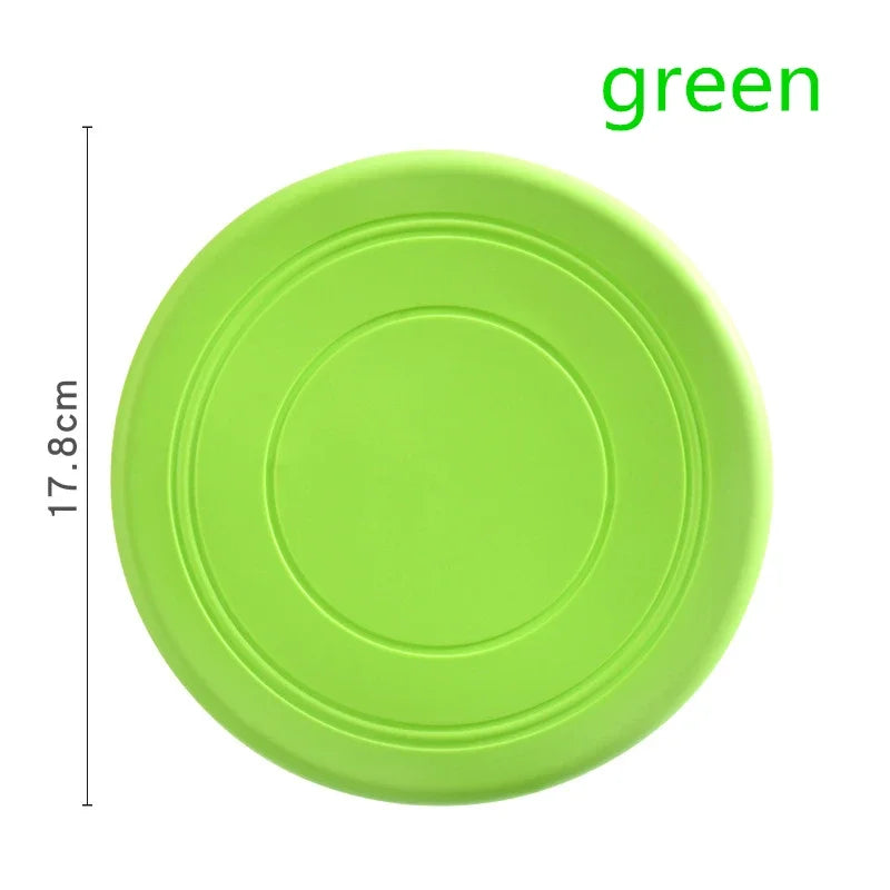 Silicone Flying Frisbee Dog Toy - Interactive Chew & Training Toy for Puppies & Dogs, 7 in (17.8 cm) - 1-Pack