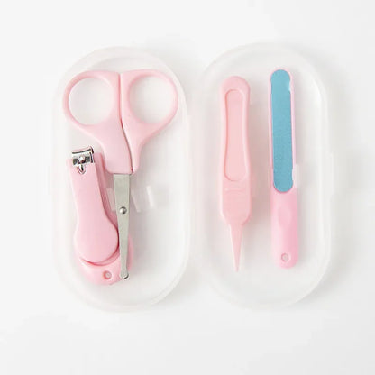 4pcs/set Baby Nail Clipper Set, Children Kids Nail Cutter Scissors, Files Small Nail Trimmer, Baby Nails Care Tools