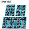 8Pcs/Set Metal Montessori Puzzle Wire - IQ Mind Brain Teaser - Interactive Game for Children & Adults - Educational Toy