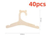 Cute Bear Wooden Kids Clothing Hangers — 5/10/20/50 Pack | Baby & Children Nursery Closet Organizer