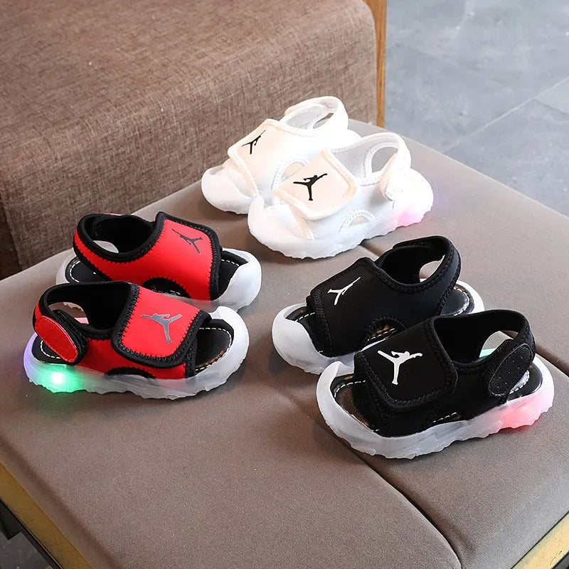 Lovely New Summer Brand Classic Children Sandals – LED Glowing Cool Girls’ & Boys’ Sandals, Fashion Toddler Sneakers for Kids