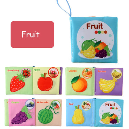 Baby Soft Cloth Book for Newborns 0-12 Months - 3D Animal Family Cognitive Montessori Early Educational Toy, Gift for Kids