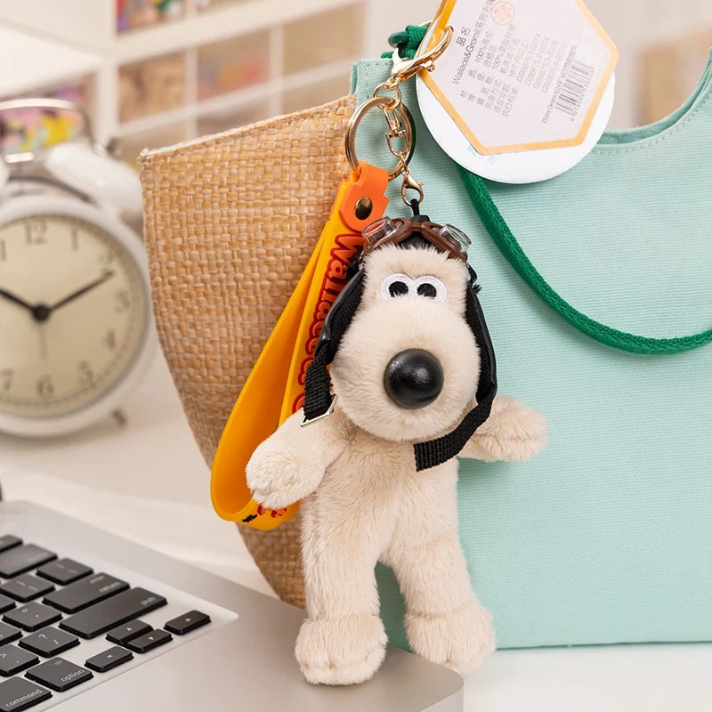 Cute Dog Plush Pendant Keychain, Bag and Car Accessory Gift for Children