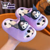 Kawaii Sanrio Parent-Child Cartoon Slippers — Hello Kitty My Melody Cinnamoroll Breathable Soft PVC Non-Slip Summer Slippers for Girls (Sizes 16–21 cm / 6.3–8.3 in)
