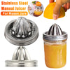 Stainless Steel Citrus Juicer Manual Handheld Orange Lemon Press for Mason Jars