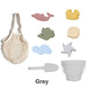 Kids Silicone Beach Toy Set with Bucket, Shovel, and Accessories for Outdoor Water Play