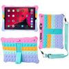 Silicone Shockproof Kids iPad Case with Stand, Bubble Fidget & Pencil Holder – Fits 9.7-inch, 10.2-inch, 10.9-inch & 11-inch iPad (Air / Pro / 9.7 / 10.2)
