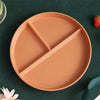 Wheat Straw 3-Compartment Dinner Plate 22 cm (8.7 in) Reusable Microwave-Safe