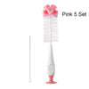 SAIDAH Simple Nylon Sponge Suction Feeding Bottle Nipple Pacifier Brush Set for Cleaning Water Sippy Vacuum Cup (2 in 1)