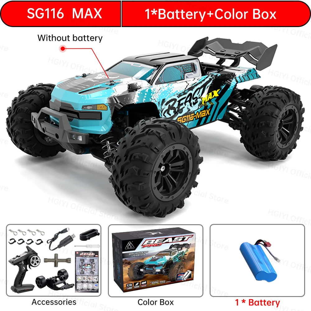 ZLL SG116 MAX/PRO 1:16 High-Speed Drift RC Car with Brushless Motor 4WD