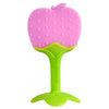 Baby Silicone Training Toothbrush - BPA Free Banana Shape Teether Chew Toy and Teething Ring for Infants