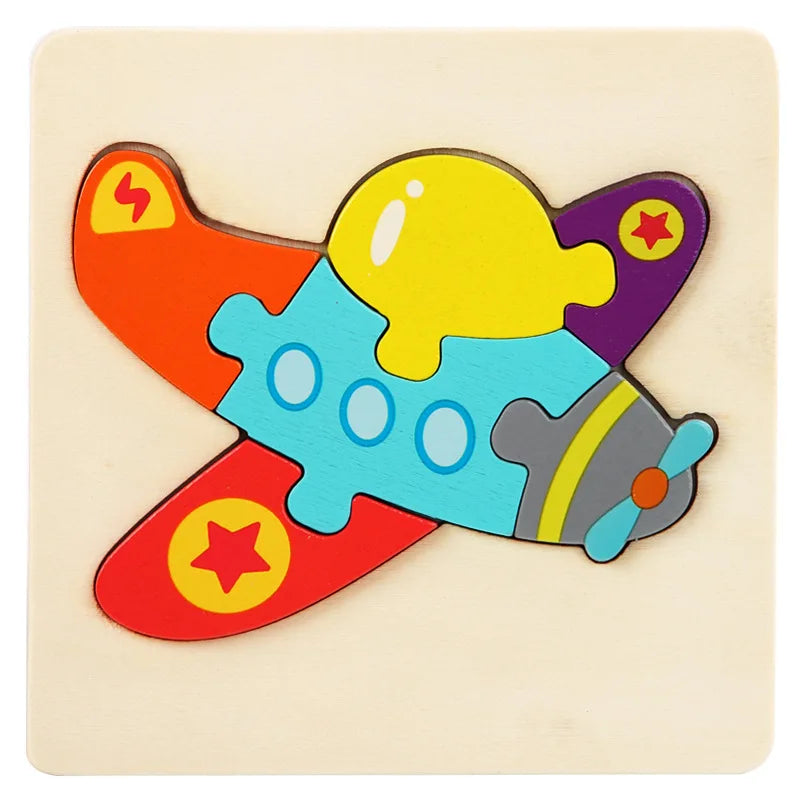 Wooden Montessori Animal Puzzle – Colorful Tangram Educational Toy for Kids