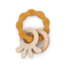TYRY.HU Baby Small Rabbit Wooden Rattle & Teether - Mobile Pram Crib Ring, DIY Crochet Rattle Soother Bracelet | BPA-Free