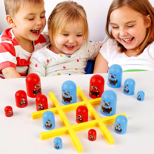 Funny Table Board Games - Tic Tac Toe Intellectual Big Eating Small Chess - Interactive Multiplayer Party Games Toy for Kids & Adults