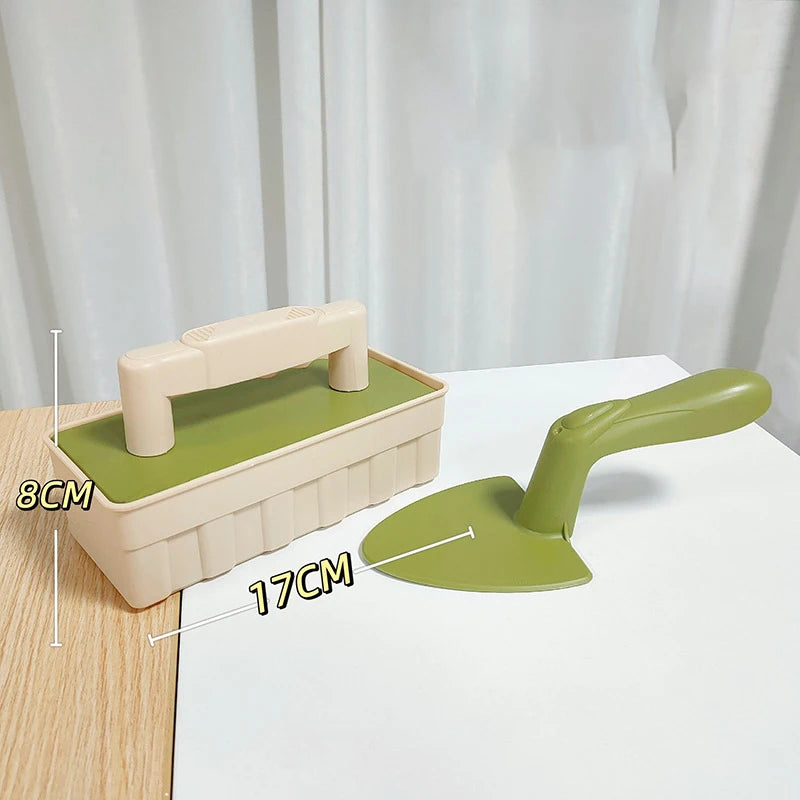 Children’s Beach Toy Set With Shovel & Castle Brick Wall Molds — Outdoor Sand & Water Play Tools