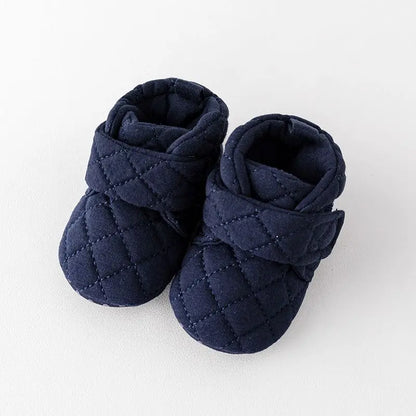 Baby Winter Soft Cotton Indoor Newborn Toddler Prewalking Sneaker for 0-9-18 Months Baby Girls and Boys