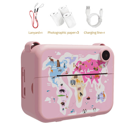 Digital Kids Instant Print Camera with Mini Thermal Printer, Photography Toy, Holiday Gift