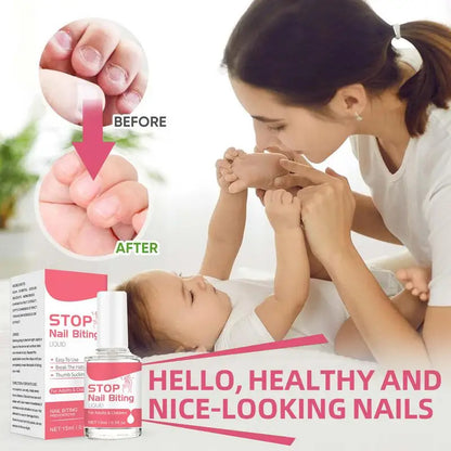 Stop Nail Biting Polish for Kids and Adults, Effective Thumb Sucking Prevention, Safe Bitter Taste Nail Care
