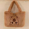 Capybara Plush School Backpack – Casual All-Match Fur Bag with Large Capacity
