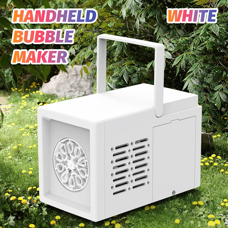 10-Hole Handheld Bubble Gun — Battery-Free Bubble Machine for Kids, Weddings & Outdoor Parties