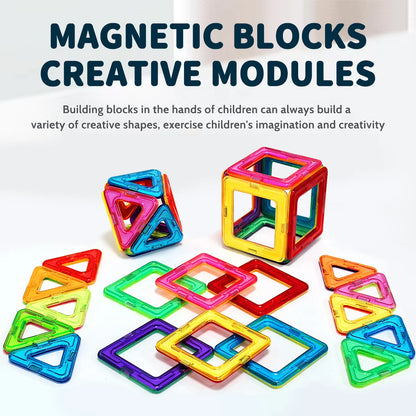 Big Magnetic Building Blocks 3D STEM Educational Constructor Set
