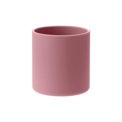 1PCS Baby Silicone Sports Cup, Pure Color Leakproof Sippy Cup with Flip Lid, Portable Baby Water Bottle for Kids, BPA Free Tableware