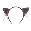 Plush Animal Ears Headband – Cartoon Dog Zebra Tiger Hairband, One Size for Kids & Adults, Cosplay Party Accessory