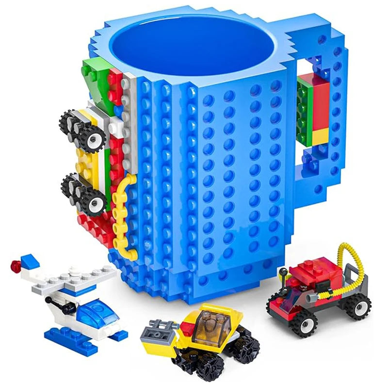 350ml (12 oz) Building Blocks Coffee Mug – LEGO-Compatible DIY Kids & Coffee Cup Gift