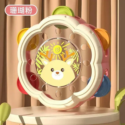 Baby Musical Instrument Drum Toy – Montessori Learning Toy for Toddlers 1-3, Early Hand Development & Interactive Music Playset
