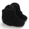Baby Booties Vintage Tassel Anti-Slip Sole Winter Warm Baby Shoes Snow Booties First Walkers Infant Shoes