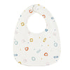 INSULAR 3-Layer Baby Bibs & Burp Cloth Set – Soft Cotton Adjustable U-Shape Feeding Bib for Newborns & Infants, Saliva Towel & Rice Bag - Kidzy Market