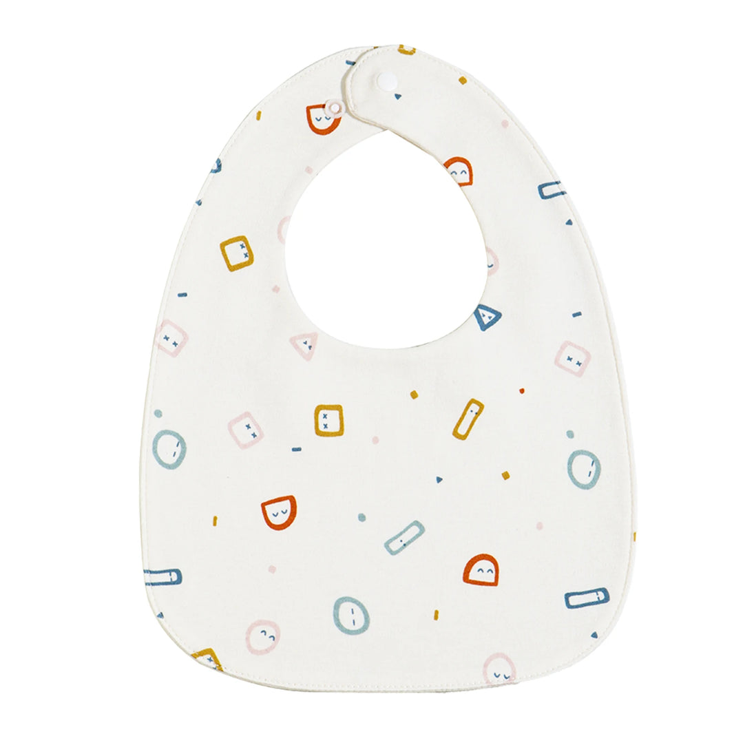 INSULAR 3-Layer Baby Bibs & Burp Cloth Set – Soft Cotton Adjustable U-Shape Feeding Bib for Newborns & Infants, Saliva Towel & Rice Bag - Kidzy Market