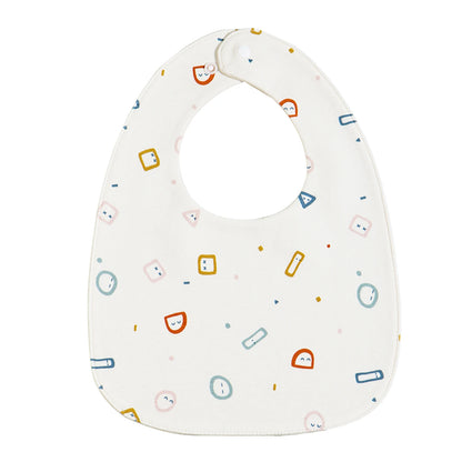 INSULAR 3-Layer Baby Bibs & Burp Cloth Set – Soft Cotton Adjustable U-Shape Feeding Bib for Newborns & Infants, Saliva Towel & Rice Bag - Kidzy Market