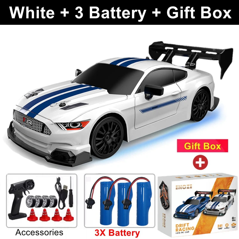 Oike 1:24 Remote Control Drift RC Car with 4WD and 2.4G Radio Control