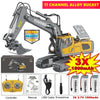 4WD Remote Control Excavator Alloy Dump Truck Bulldozer RC Construction Toy