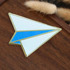 Paper Airplane Brooches Origami Art Enamel Pins Retro Jewelry Children’s Gift Accessories