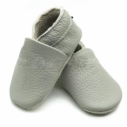 Genuine Leather Baby Shoes – Summer Infant Toddler Moccasins, Soft Sole First Walker Crib Shoes for Baby Boys