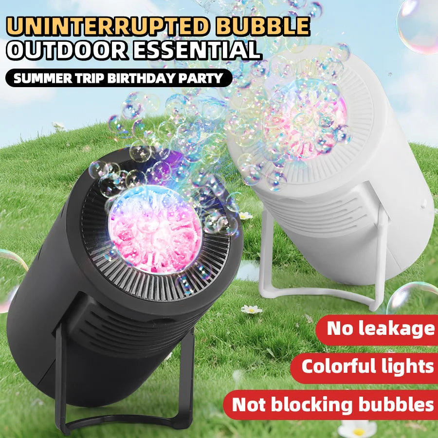 Handheld Automatic Bubble Machine for Kids – Battery-Free Portable Bubble Toy for Parties & Weddings