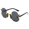 Rimless Cartoon Duck Kids Sunglasses - UV400 Anti-UV Cute Party Shades for Children