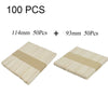 50/100 Pcs Natural Wooden Popsicle Sticks Ice Cream Spoons