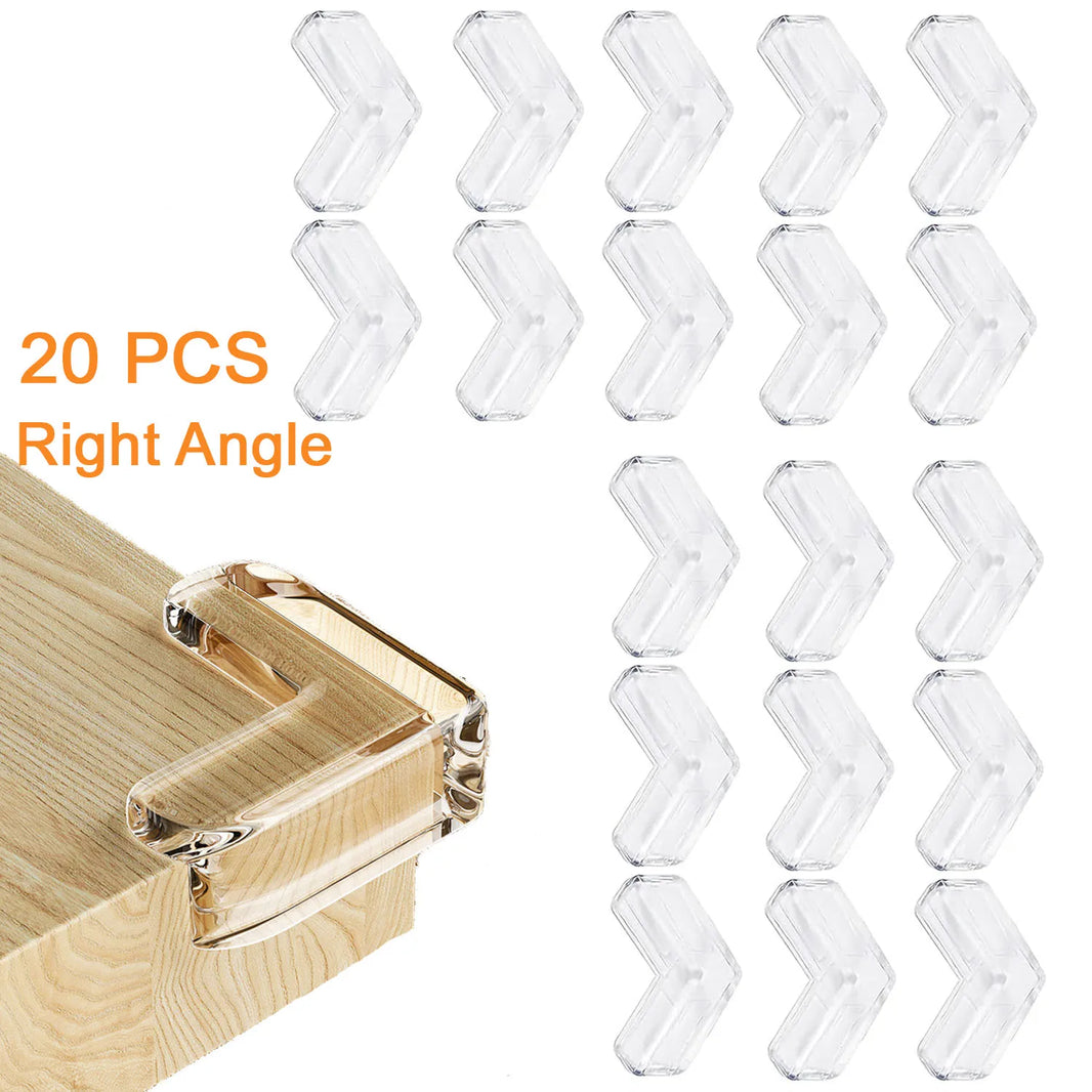 5PCS/10PCS/20PCS Baby Safety Silicone Corner Protectors – Childproof Table Edge Guards